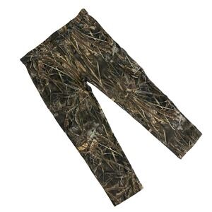 Realtree Max 7 Camo Waterfowl Marsh Cargo Pants Men 39x30 Beige Hunting Gorp